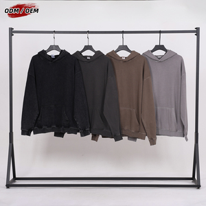 Sudadera con Capucha de Algodón Batik de 480 g/m², Estilo Vintage, Lavado Personalizado, Sudadera Holgada para Hombre, Ropa Urbana para Invierno - Product Image 2