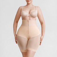 Waistdear En gros Short gainant taille haute pour femme avec coussinets de hanche amovibles, effet rehausseur de fesses, contrôle du ventre et fermeture éclair