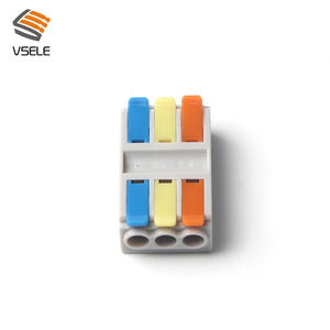 Konektor Kabel Listrik Universal Mini Ringkas LED Fast Connectors 222 3 Pin Sambungan Tekan Tuas Terminal Pengkabelan - Product Image 2