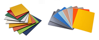 Accessoires Revêtement Métallique Solaire Fenêtre Aspect Bois Revêtement Mural les Panneaux Composites en Aluminium Alucobond de Taille Standard