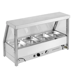 1/2 Commerciële Buffet Apparatuur Elektrische Pan Hot Voedsel Warmer Display Case Voor Restaurant