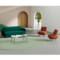 Fauteuil modulaire de salon, mobilier de bureau, chaise de repos pour espaces publics, fauteuil en tissu moderne
