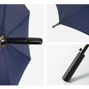 Ombrello Classico Automatico per Sole <span class=keywords><strong>e</strong></span> Pioggia con Manico Lungo, Tessuto Pongee 190T a Strato Singolo, Impermeabile, Stampa Logo Personalizzata, Regali Aziendali - Product Image 3