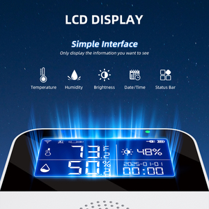 Higrómetro con Control por Aplicación, Pantalla LCD, Batería de Litio Recargable de 600mAH, Protección de Seguridad, para el Hogar - Product Image 6