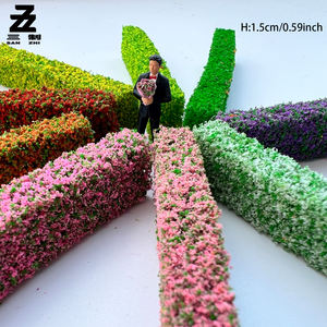 รุ่นจำลองพุ่มไม้พลาสติกขนาดเล็ก ริมฝั่งสีเขียว รั้วหญ้า สำหรับฉากจำลองบนโต๊ะทราย งานแฮนด์เมด DIY - Product Image 1