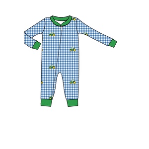 Ropa Infantil con Estampado de Tractor, Ropa para Niños, Mono de Punto con Cierre para Bebés Niñas - Product Image 4