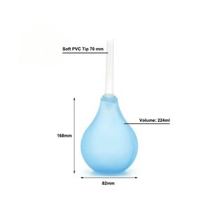 Ampoule anale de Douche, en PVC, 5 pièces, pompe à seringue correctrice