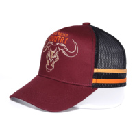 Gorra Trucker Personalizada de Alta Gama con Diseño de Australia, Color Marrón, Parche Bordado en 3D, Estilo Hip Hop, Informal y Moderna para Fiestas en la Playa