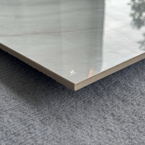 Carrelage de sol intérieur gris brillant poli 600*600 de qualité supérieure, moderne et économique pour salons et maisons - Product Image 2