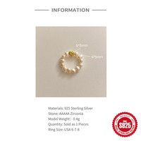 Mode S925 Reines Silber herzförmige minimalistische elastische Perlenringe Perlenringe Damen