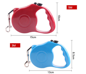 Wholesale 3m 5m Multi-colors Plastic Nylon <strong>Dog</strong> Pet Automatic <strong>Retractable</strong> <strong>Leash</strong> - Product Image 1