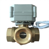 Vanne à boisseau sphérique OEM 4-20mA modulante/ou de type marche/arrêt, IP67, à port en T/L, vanne électrique à trois voies, vanne de commande électrique de dérivation