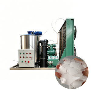 Máquina de Hielo en Escamas Sin Carcasa YISO de Larga Duración, Producción Diaria de 3000 kg, Refrigerada por Agua, para Parques Industriales Acuáticos Costeros - Product Image 1
