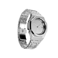 Montre mécanique de luxe pour hommes, 45mm, saphir, sans logo, automatique, mouvement seiko NH35, boîtier en acier inoxydable