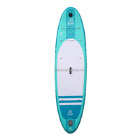 Planche à pagaie gonflable (SUP) sur mesure en EVA/PVC, légère (8,2 kg), portable, système à 3 ailerons pour les eaux calmes et briseées de l'océan