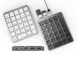 Wireless <b>bluetooth</b> Numeric <b>Keyboard</b> Hub Numpad <b>Keyboard</b> Wireless for Laptop Pc - Product Image 4