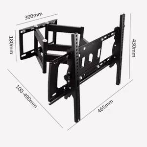 Montaje articulado para TV retráctil LCD negro manual gabinete oculto <span class=keywords><strong>cama</strong></span> estribo estante TV soporte de pared 55 pulgadas - Product Image 2
