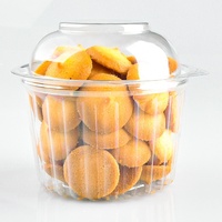 Offre Spéciale – Boîte d'emballage jetable en PET pour cupcakes, pâtisseries, fruits, desserts, muffins, pains et gâteaux – Contenant transparent