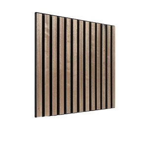 Panel acústico de listón de madera profesional Panel de pared absorbente de sonido para estudio de oficina Clase a Clasificación de fuego - Product Image 2