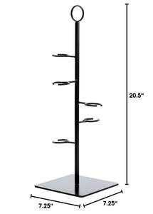 מכירה לוהטת באיכות גבוהה זול מחיר יין זכוכית מחזיק 5 pcs תליית יין זכוכית עץ מתלה - Product Image 6