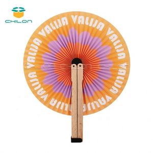 Abanicos plegables de mano redondos blancos tallados de bambú hechos a mano en blanco con mango de plástico para boda Iglesia fiesta decoración regalo - Product Image 2