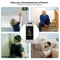 7 inch IP video-intercomsysteem met touchscreen, deurtelefoonset en ingebouwde camera voor appartementen