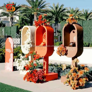 LISSE nouveau Style couleur disponible photomaton toile de fond cabine téléphonique pour décor d'événement de mariage - Product Image 6