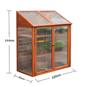 Garden Furniture <strong>Mini</strong> <strong>Wooden</strong> Cold Timber Frame Outdoor Plant Storage Grow House <strong>Greenhouse</strong> for Sale - Product Image 3