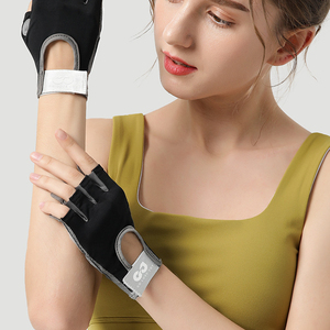 Guantes de entrenamiento resistentes con palma de goma antideslizante y soporte para muñeca para sesiones de entrenamiento intenso en el gimnasio Guantes de levantamiento de pesas - Product Image 6