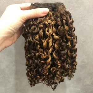 Ghrehair toptan Pixie kıvırcık örgü atkı demetleri insan saçı bakire brezilyalı Remy saç tedarikçisi toptancı Tissage