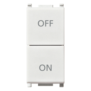 Wall <b>Switch</b> Two Independent Buttons 1P NO NC 10A 4.1x2.8x5.3cm - Product Image 1
