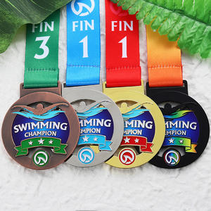 Médailles <span class=keywords><strong>de</strong></span> natation en métal personnalisées avec logo <span class=keywords><strong>de</strong></span> nageur en émail 3D or argent bronze noir, ensemble <span class=keywords><strong>de</strong></span> médailles <span class=keywords><strong>de</strong></span> natation pour les rencontres et les compétitions - Product Image 1