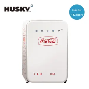 Mini-réfrigérateur UK Husky SC-130R en ABS, capacité 112L, rouge, pour la maison, économe en énergie, décoration de scène pour influenceurs, style Ins - Product Image 6