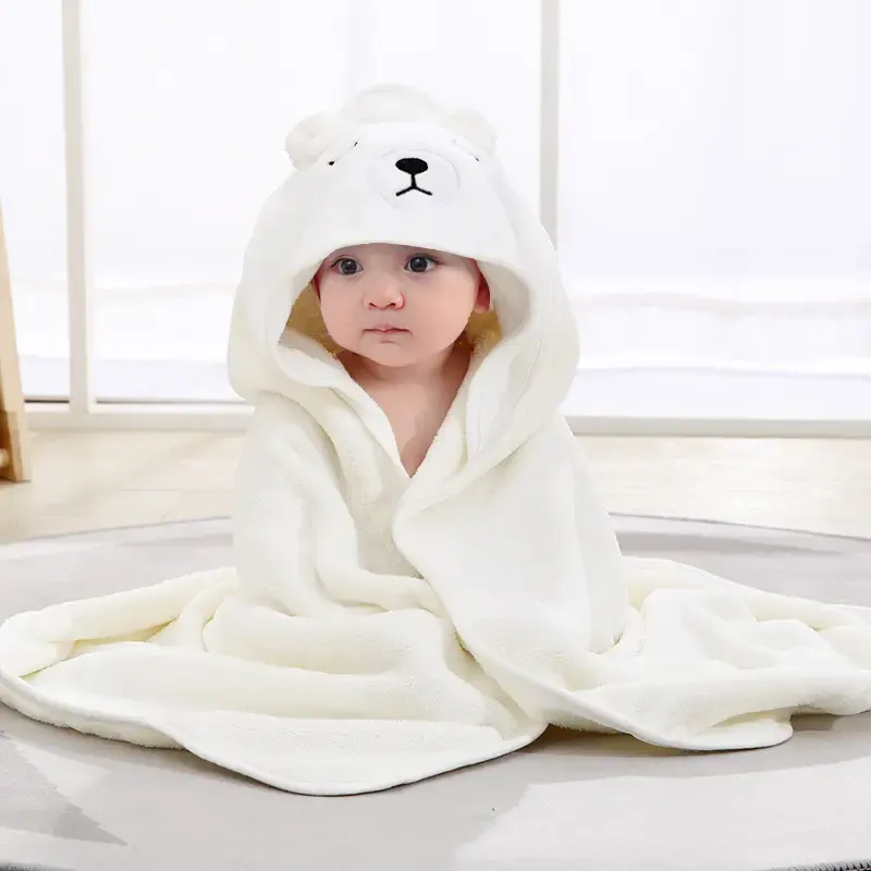 2023 Bamboo Hooded Baby Towels Hypoallergenic Baby Bath Towels with Hood