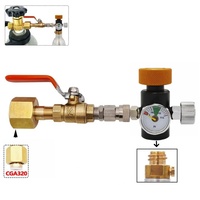 Adaptateur de station de remplissage SodaStream pour outils à air, recharge de bouteille CO2, robinet à bille W21.8-14 CGA320, réservoir OEM personnalisable