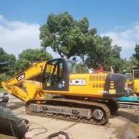 Excavatrice sur chenilles d'occasion JCB JS220LC d'origine britannique en bon état, excavatrice JCB JS220LC d'occasion avec moteur importé