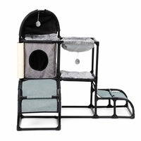 Nouvelle Tour à gratter écologique pour chat, arbre à gratter multi-niveaux, mobilier d'escalade, condo pour animaux, hamac en tissu
