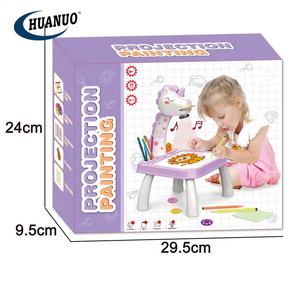 Giocattolo Educativo per Bambini 2025, Macchina per <span class=keywords><strong>Disegno</strong></span> con Proiezione Intelligente, Tavolo di Apprendimento Musicale con Proiettore per Pittura - Product Image 3