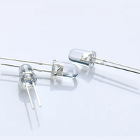 Diode LED blanc froid 5 mm T-1 3/4 à montage traversant 12000-15000 mcd 9000-12000 K 80 mW 25 mA Lampe indicatrice