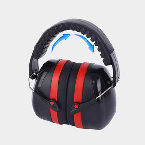 ที่ครอบหูแบบพับได้ ใช้ซ้ำได้ ป้องกันเสียงรบกวน ปลอดภัยในตัวเอง สำหรับการยิงปืน การนอนหลับ กันเสียง ทำจาก ABS แบบคาดศีรษะ ป้องกันการได้ยิน เพื่อความปลอดภัย - Product Image 4