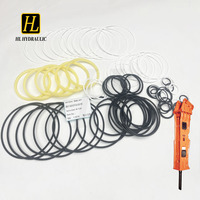 Kit de joints d'étanchéité pour brise-roche hydraulique H12X, kit de joints toriques anti-poussière et tampons pour pièces de réparation de marteaux
