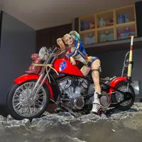 Figurine d'action originale Harley Quinn à l'échelle 1/10, modèle de moto en PVC, Suicide Squad, modèle de collection pour adultes, jouet