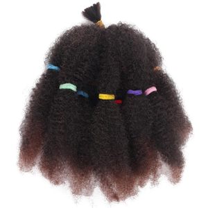 Extensions de <span class=keywords><strong>cheveux</strong></span> synthétiques <span class=keywords><strong>Afro</strong></span> Kinky Marley Braid Crochet avec bande élastique pour femmes africaines - Product Image 5