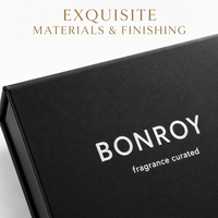 Boîte cadeau en carton noir mat, personnalisée, imperméable, recyclable, pour cosmétiques et parfums, avec insert en mousse et fermeture magnétique