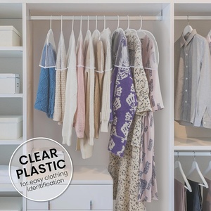 Copri <span class=keywords><strong>spalle</strong></span> in vinile trasparente protezioni per indumenti per proteggere la polvere e conservare <span class=keywords><strong>le</strong></span> borse per la copertura dei vestiti - Product Image 2