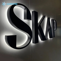 Letras Iluminadas Personalizadas para Interiores y Exteriores, Logotipo de Empresa, Letrero 3D con Letras de Canal, Letrero Metálico con Retroiluminación LED