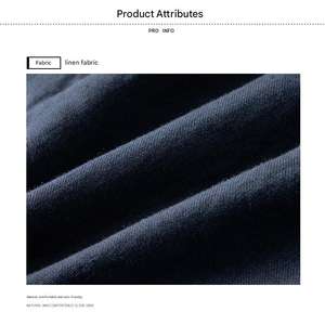 Completo Estivo da <span class=keywords><strong>Uomo</strong></span> in Cotone e <span class=keywords><strong>Lino</strong></span>, Giacca Larga con Protezione Solare, Set 2 Pezzi con Bottoni - Product Image 3