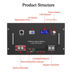 نظام تخزين الطاقة المنزلي ZTGF بسعة 60 كيلوواط ساعة، بطارية ليثيوم شمسية 51.2 فولت 280 أمبير ساعة 300 أمبير ساعة 314 أمبير ساعة، بطارية ليثيوم فوسفات الحديد 48 فولت 280 أمبير ساعة - Product Image 3