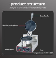 Nouvelle Gaufrier Électrique Professionnel à Tête Unique 2024 pour la Cuisine