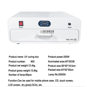 Caja de Curado UV Ultravioleta TBK 905 para Secado de Pantallas Curvas, Herramienta de Reparación de Pegamento Adhesivo OCA <span class=keywords><strong>LOCA</strong></span> - Product Image 5